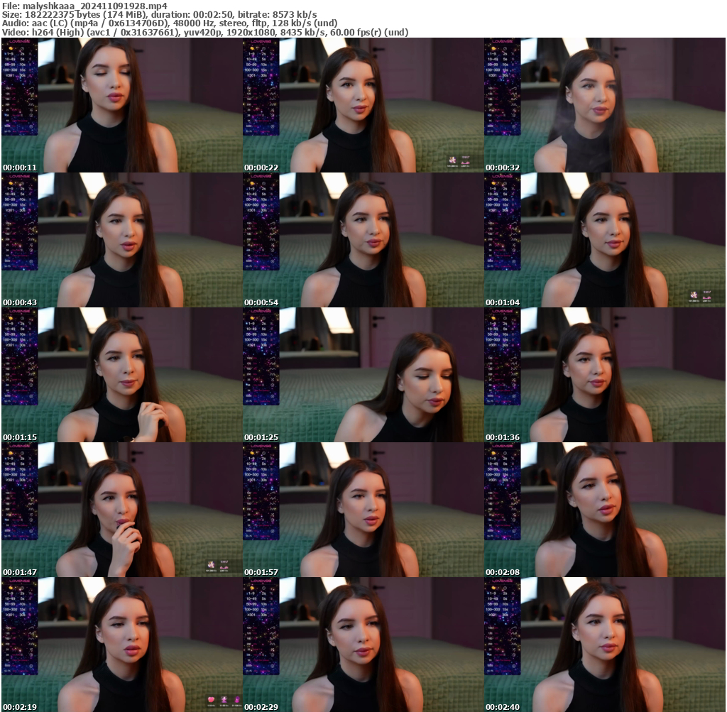 Preview thumb from malyshkaaa on 2024-11-09 @ bongacams