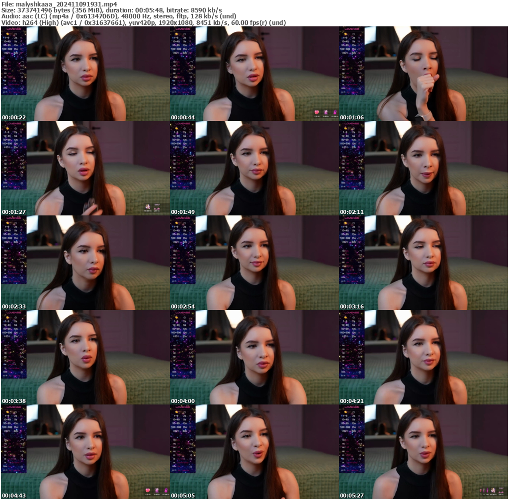 Preview thumb from malyshkaaa on 2024-11-09 @ bongacams