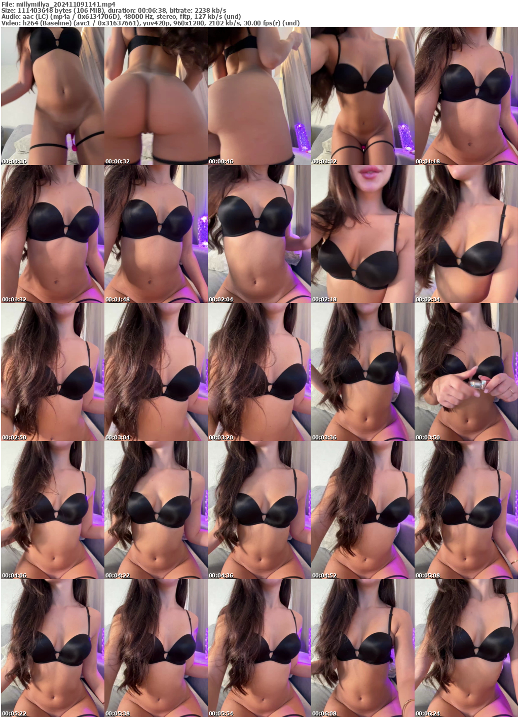 Preview thumb from millymillya on 2024-11-09 @ bongacams