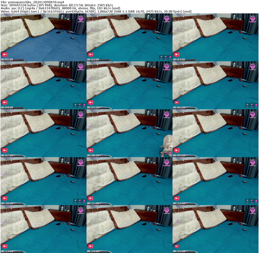 Preview thumb from pornoparochka on 2024-11-09 @ bongacams