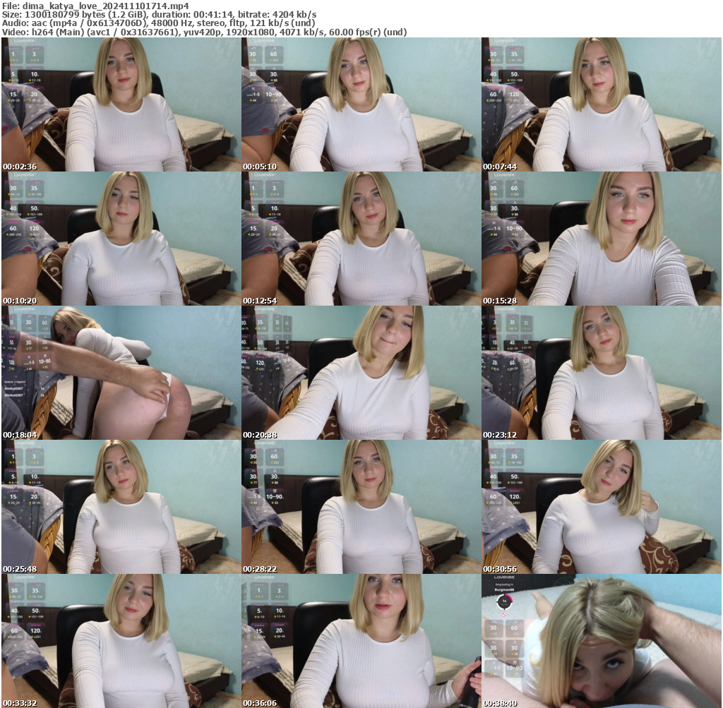 Preview thumb from dima_katya_love on 2024-11-10 @ bongacams