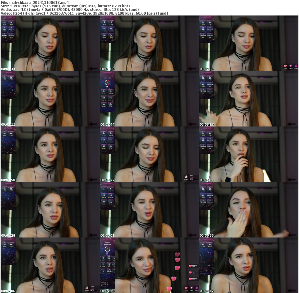 Preview thumb from malyshkaaa on 2024-11-10 @ bongacams