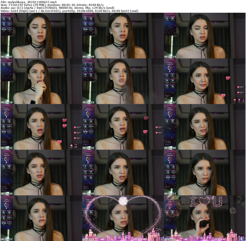 Preview thumb from malyshkaaa on 2024-11-10 @ bongacams