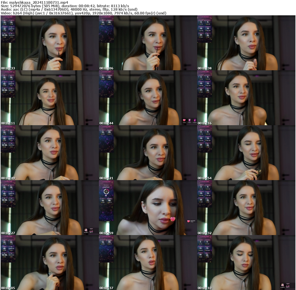 Preview thumb from malyshkaaa on 2024-11-10 @ bongacams