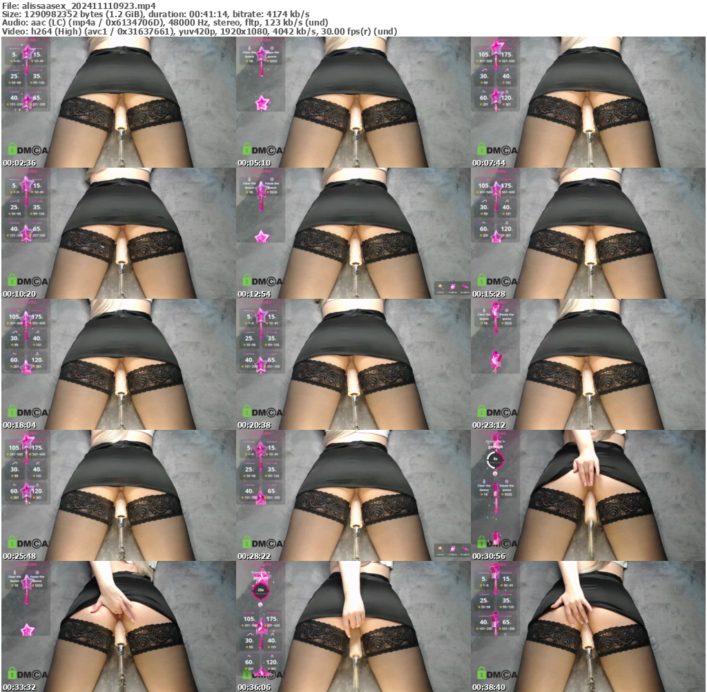 Preview thumb from alissaasex on 2024-11-11 @ bongacams