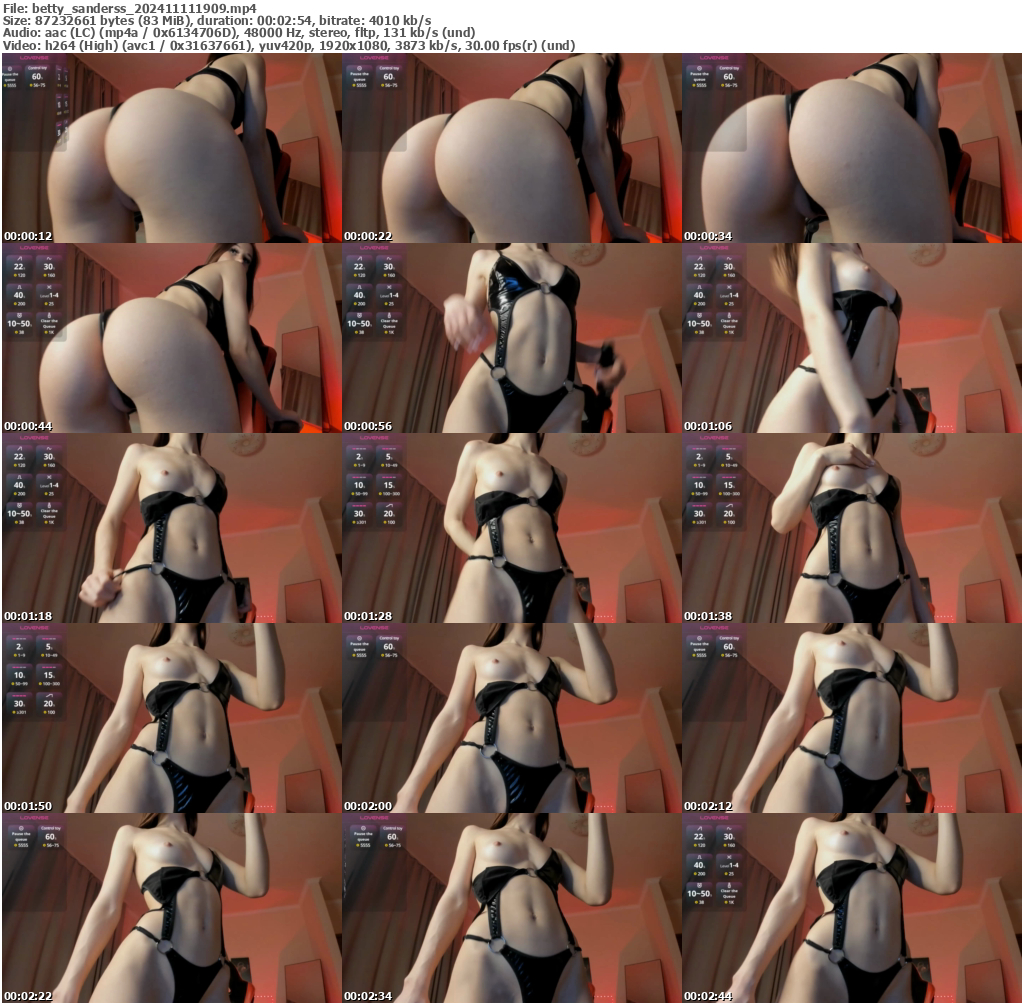 Preview thumb from betty_sanderss on 2024-11-11 @ bongacams