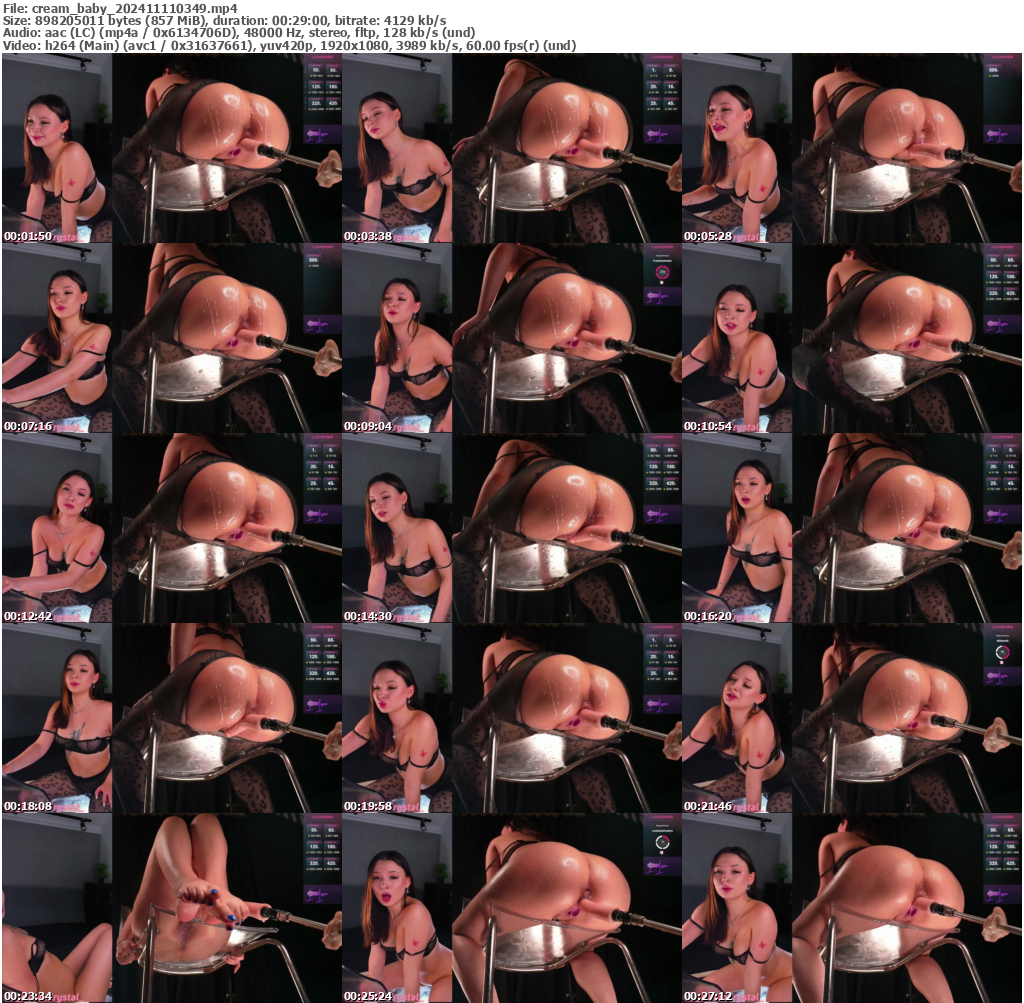 Preview thumb from cream_baby on 2024-11-11 @ bongacams