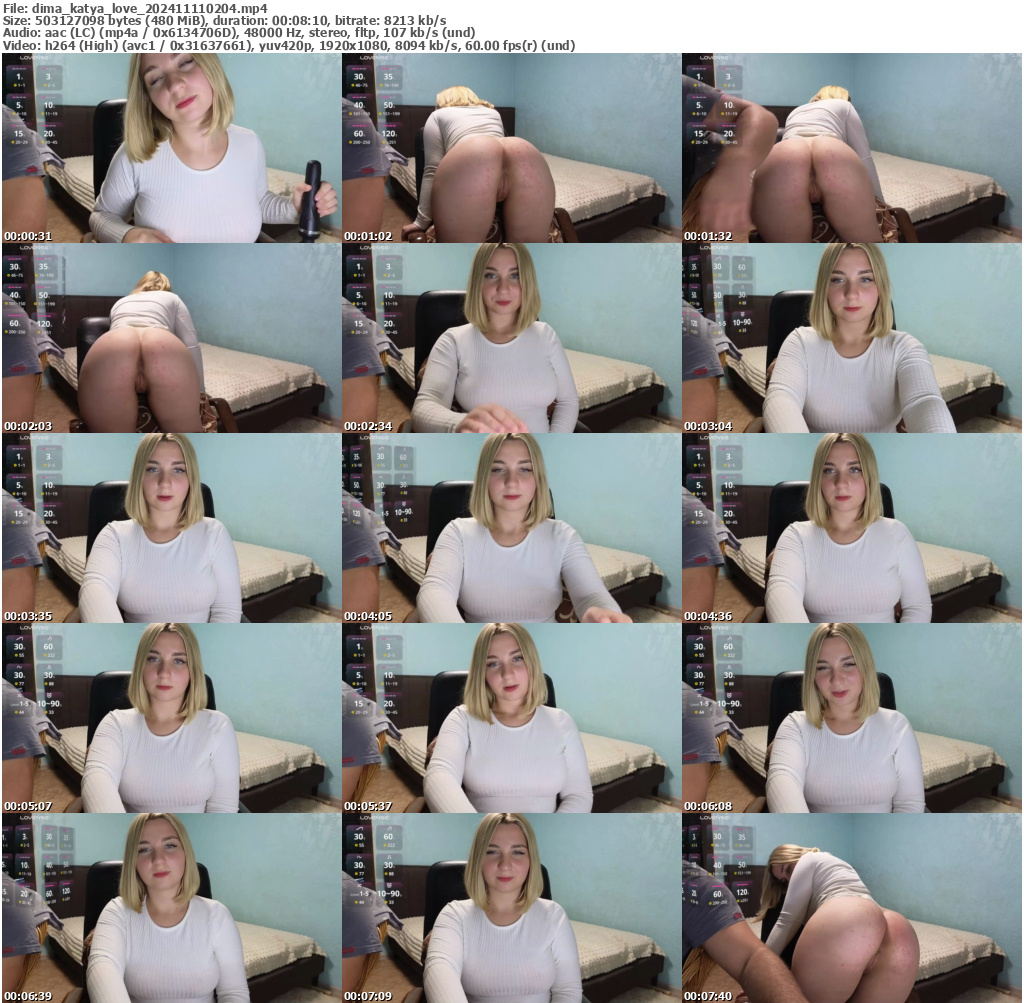 Preview thumb from dima_katya_love on 2024-11-11 @ bongacams