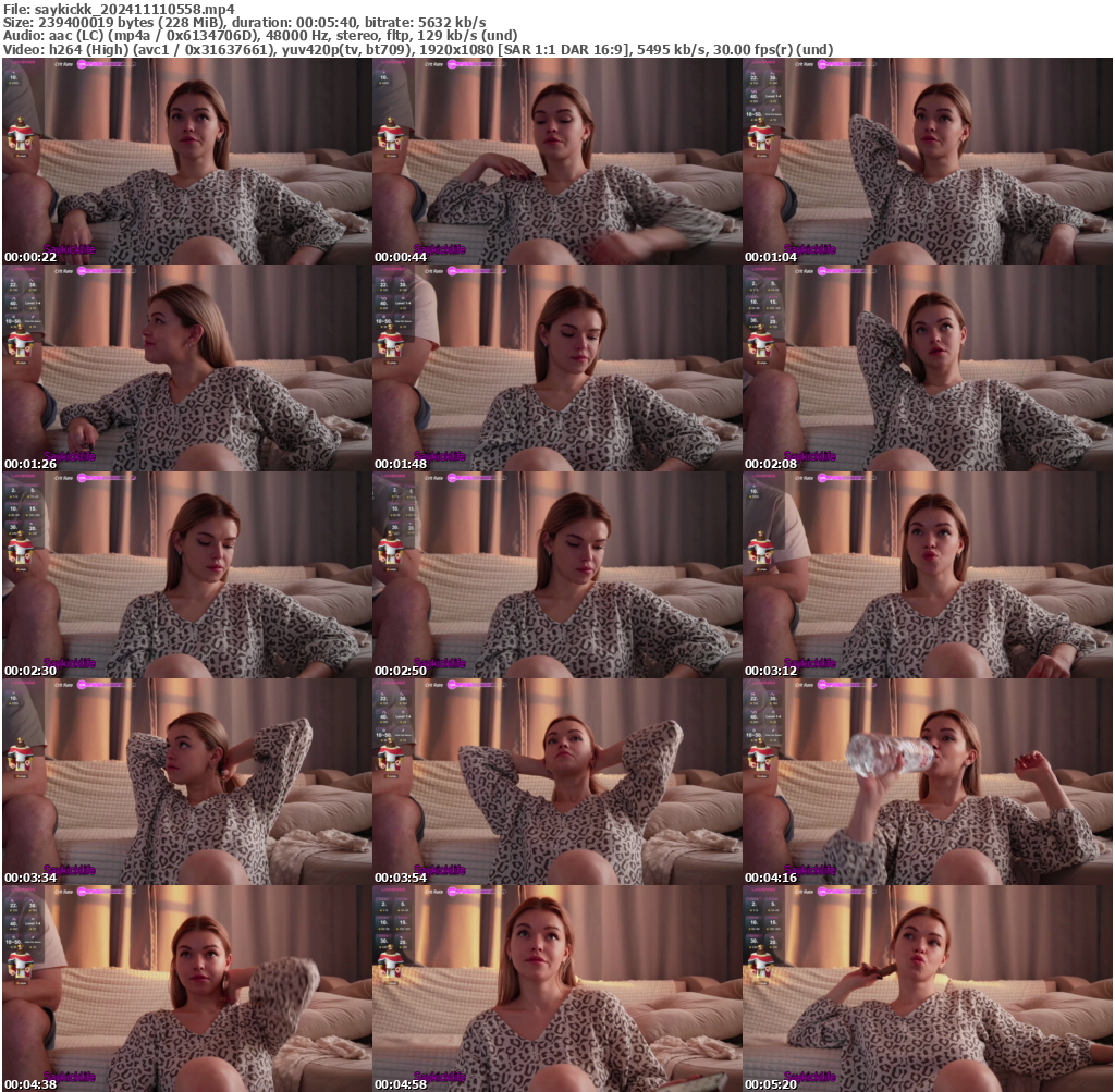 Preview thumb from saykickk on 2024-11-11 @ bongacams