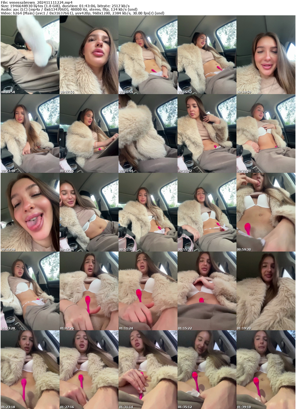 Preview thumb from venessabrown on 2024-11-11 @ bongacams