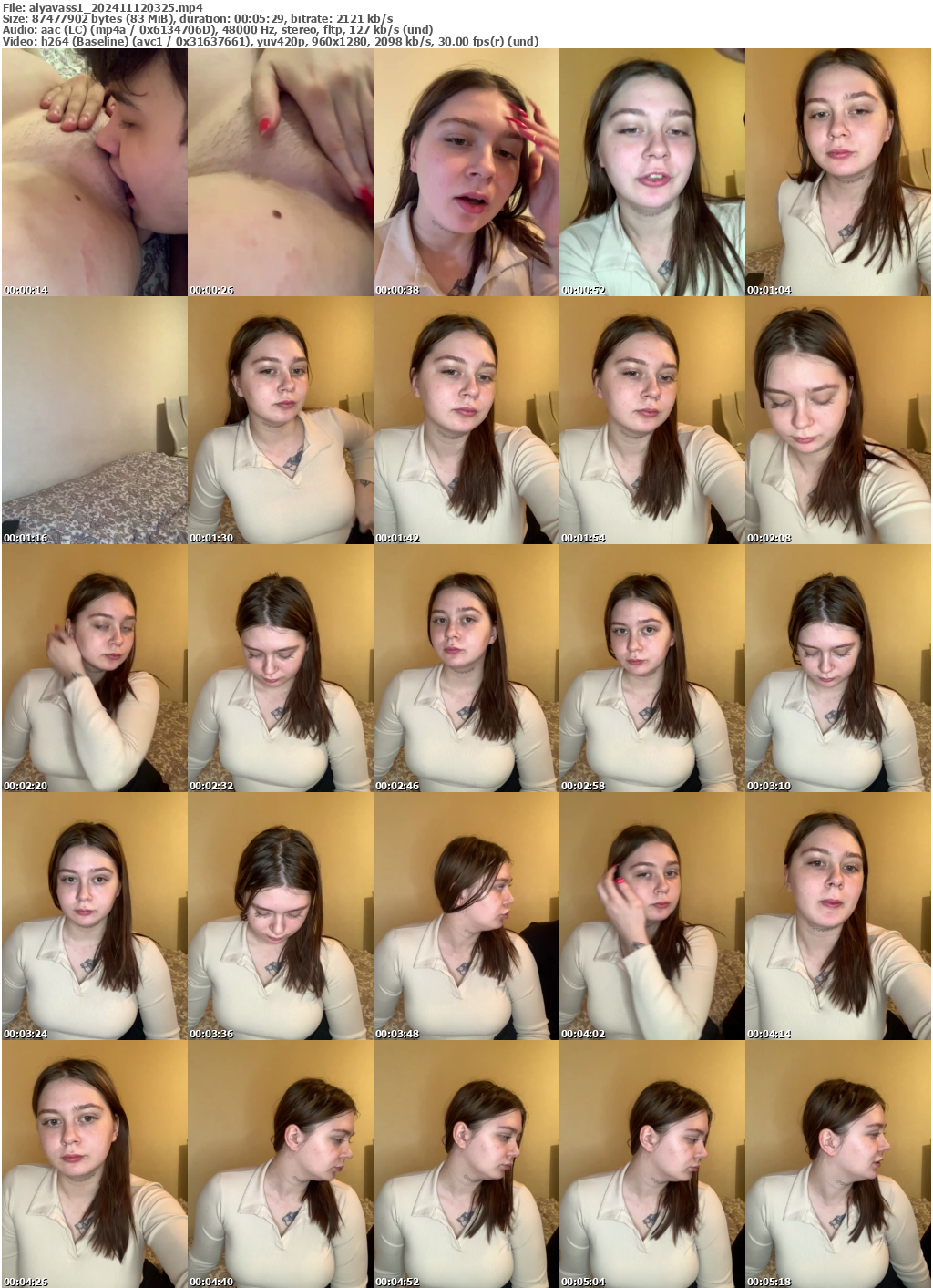 Preview thumb from alyavass1 on 2024-11-12 @ bongacams