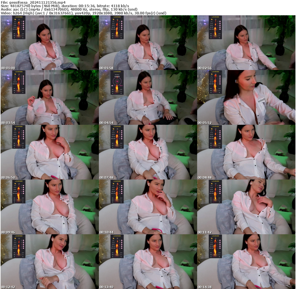 Preview thumb from gessifossa on 2024-11-12 @ bongacams