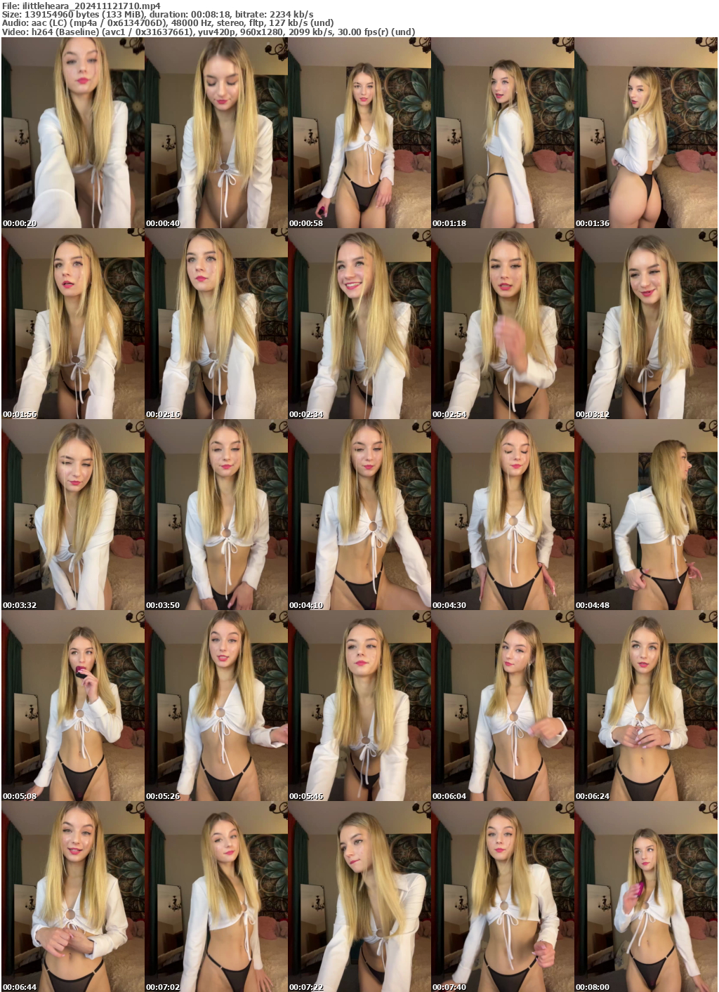 Preview thumb from ilittleheara on 2024-11-12 @ bongacams