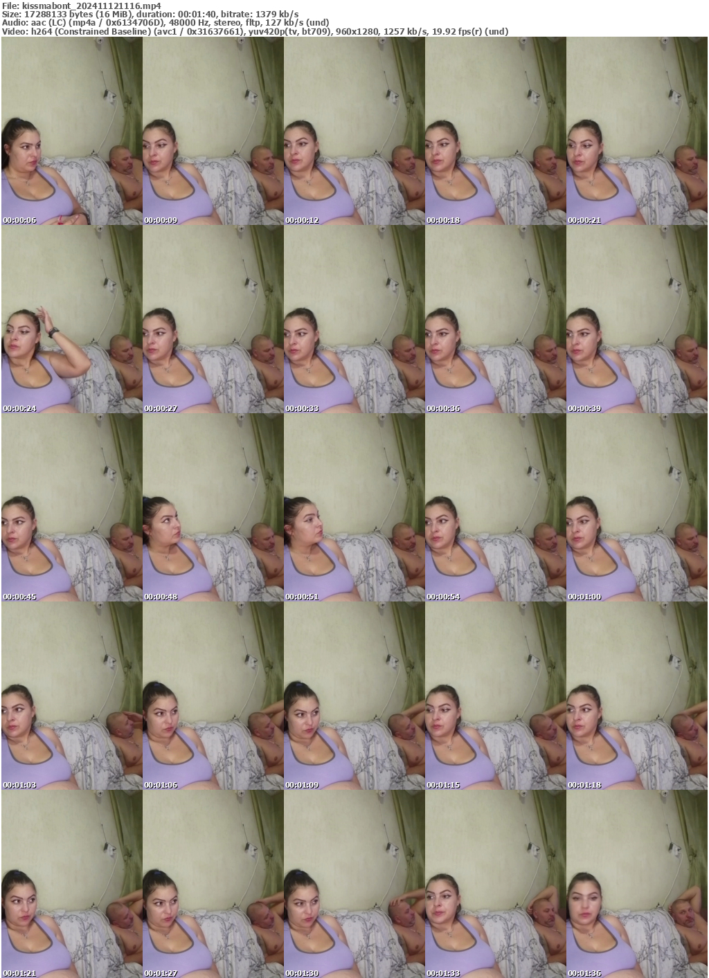 Preview thumb from kissmabont on 2024-11-12 @ bongacams