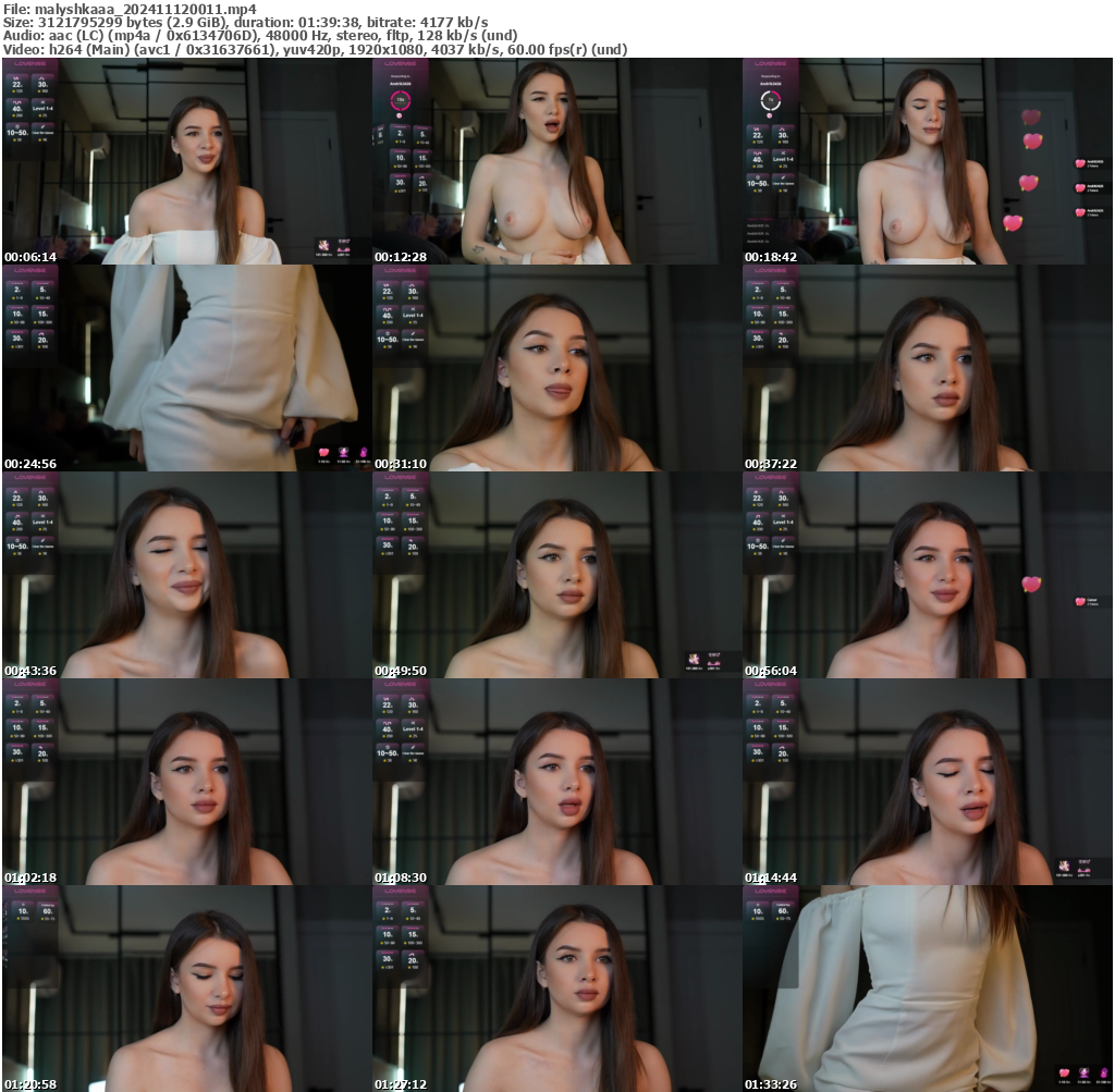 Preview thumb from malyshkaaa on 2024-11-12 @ bongacams