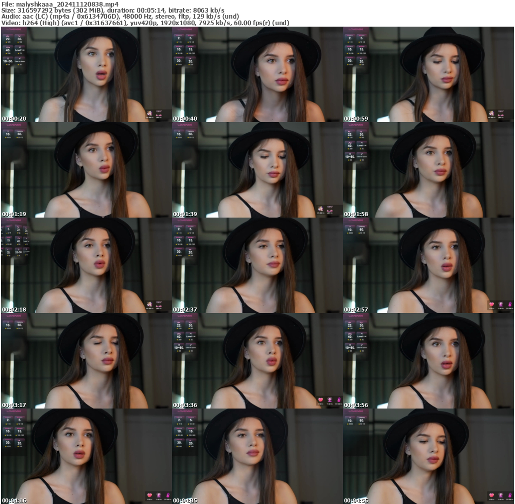 Preview thumb from malyshkaaa on 2024-11-12 @ bongacams