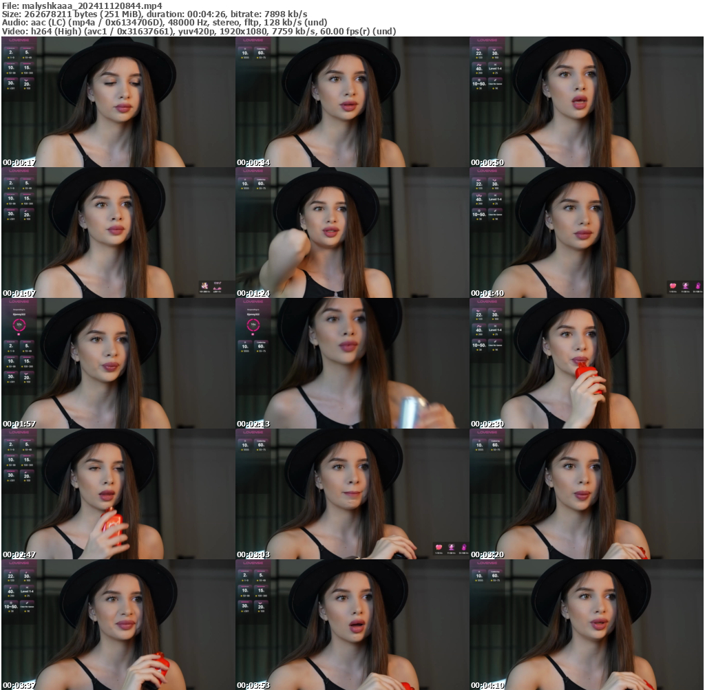 Preview thumb from malyshkaaa on 2024-11-12 @ bongacams