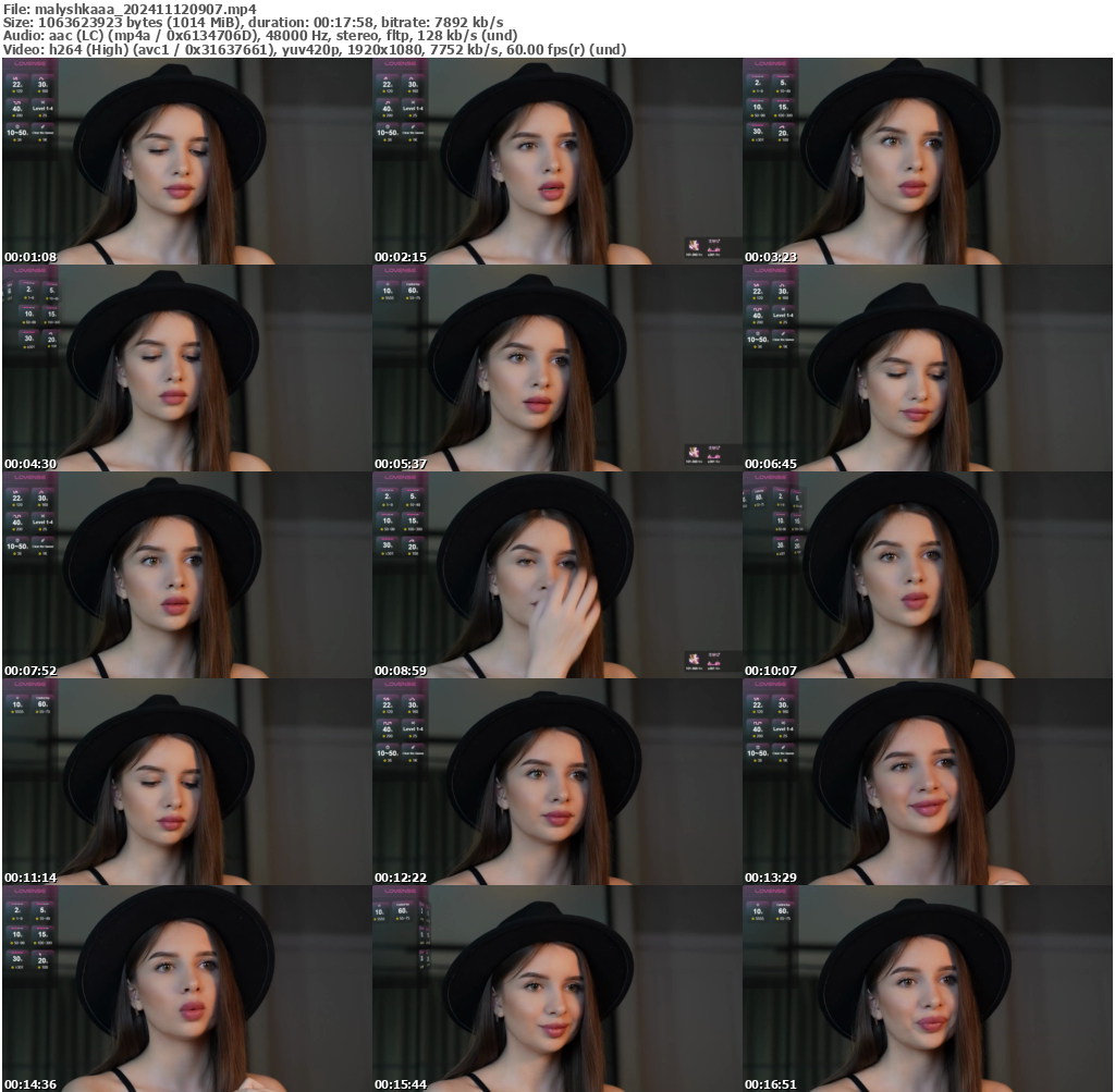 Preview thumb from malyshkaaa on 2024-11-12 @ bongacams