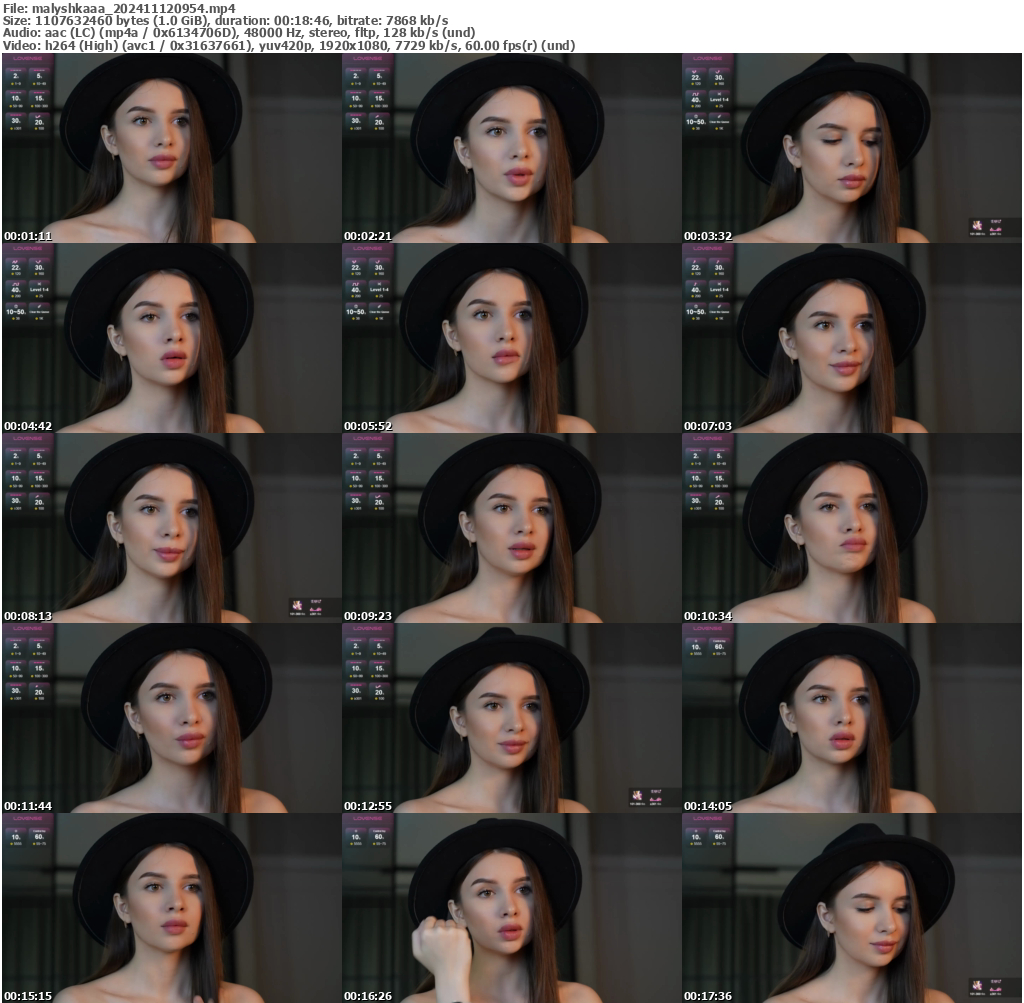 Preview thumb from malyshkaaa on 2024-11-12 @ bongacams