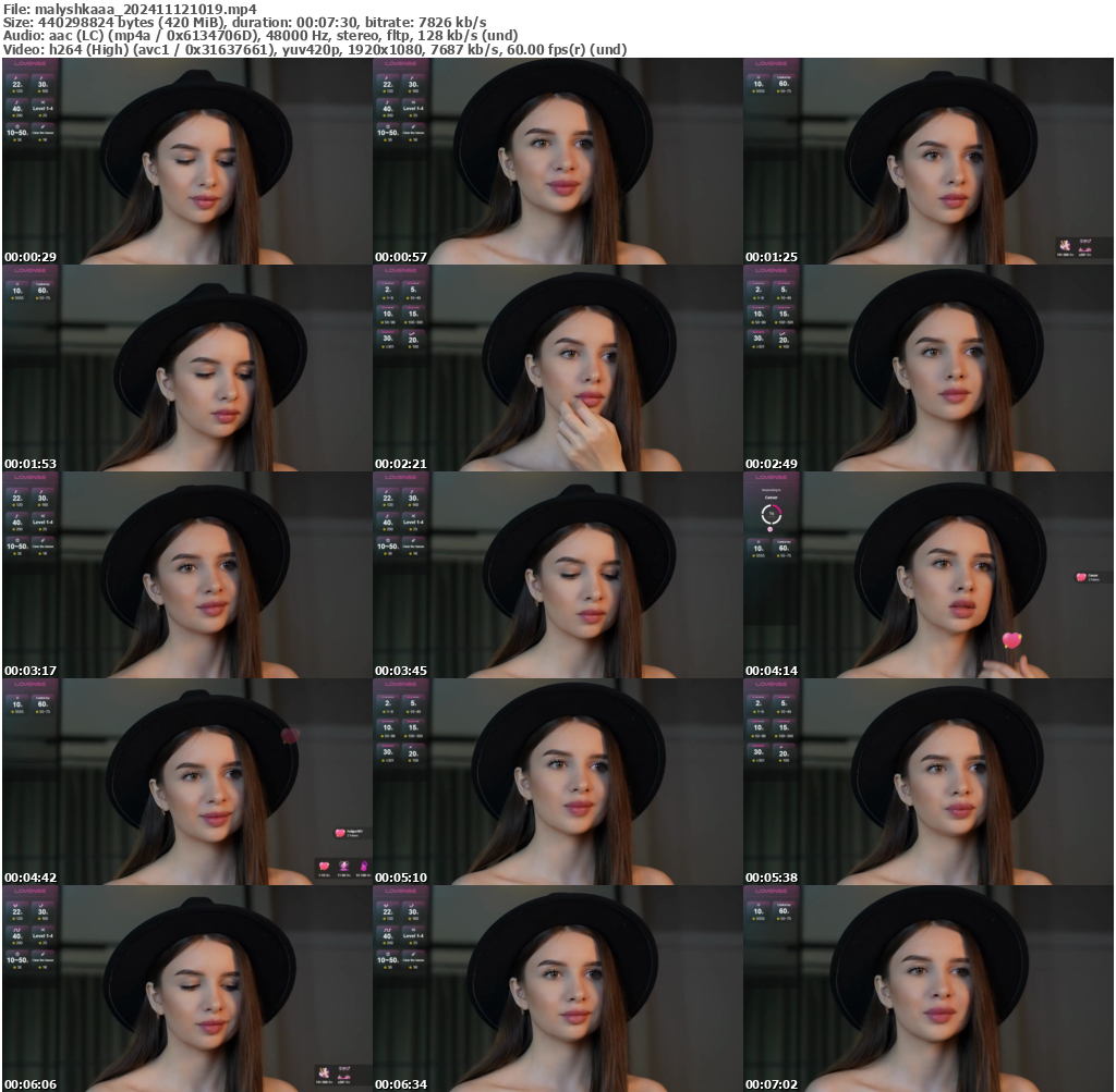 Preview thumb from malyshkaaa on 2024-11-12 @ bongacams