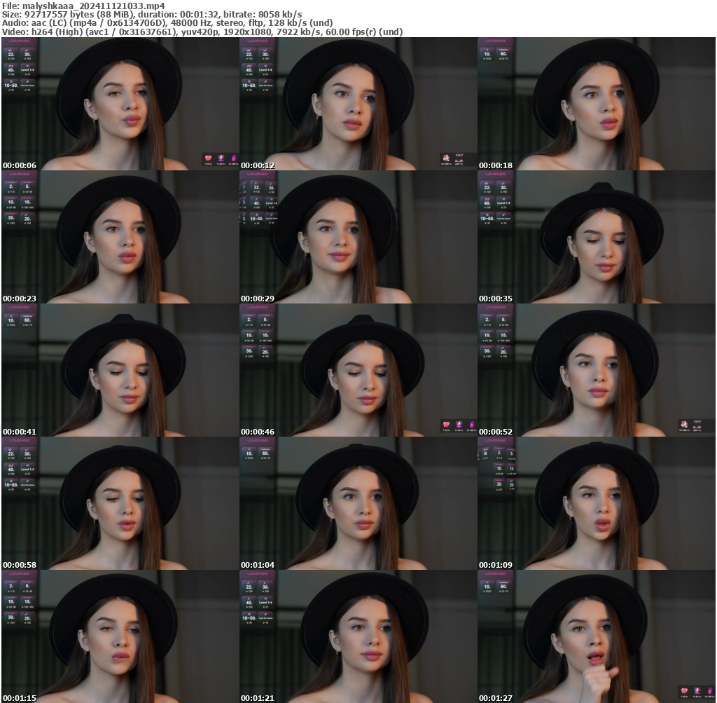 Preview thumb from malyshkaaa on 2024-11-12 @ bongacams