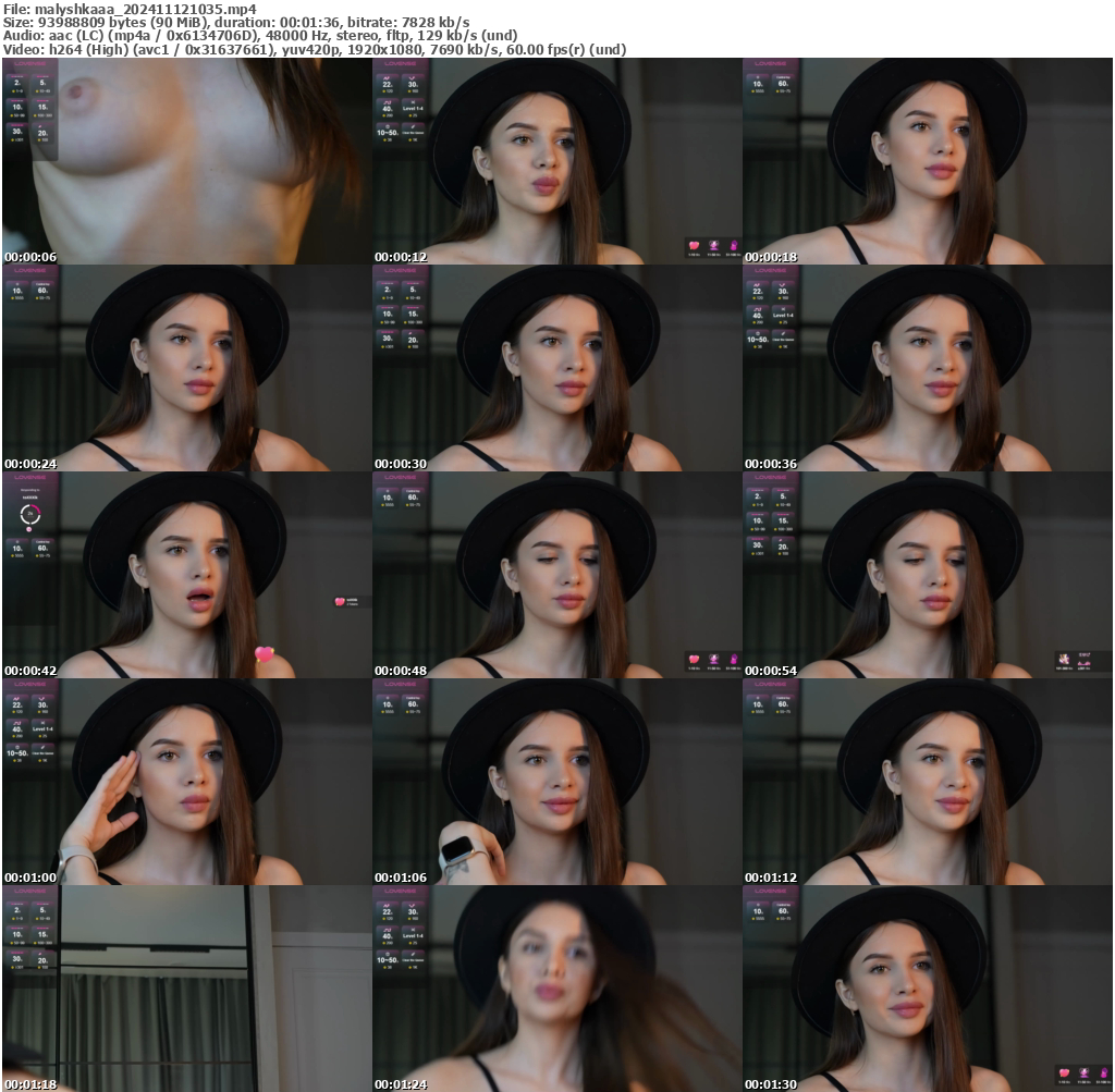 Preview thumb from malyshkaaa on 2024-11-12 @ bongacams