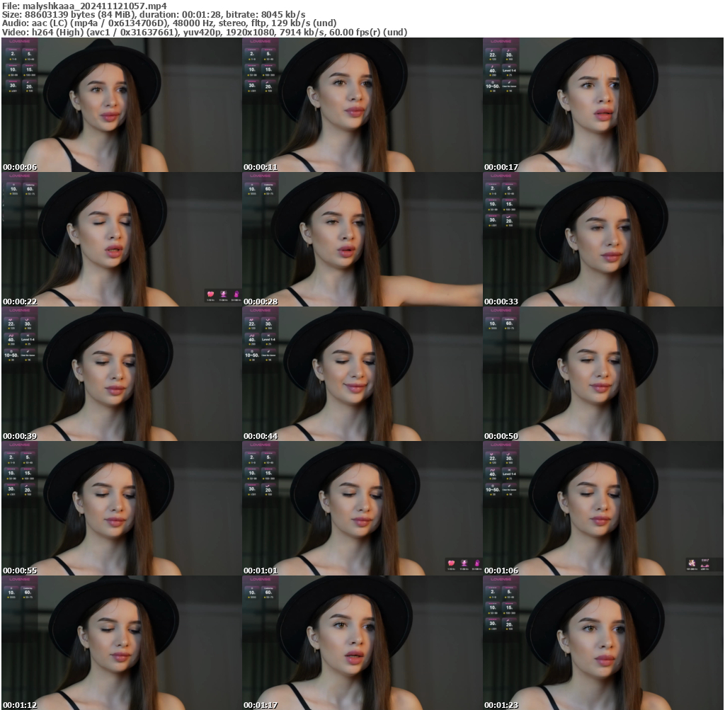 Preview thumb from malyshkaaa on 2024-11-12 @ bongacams