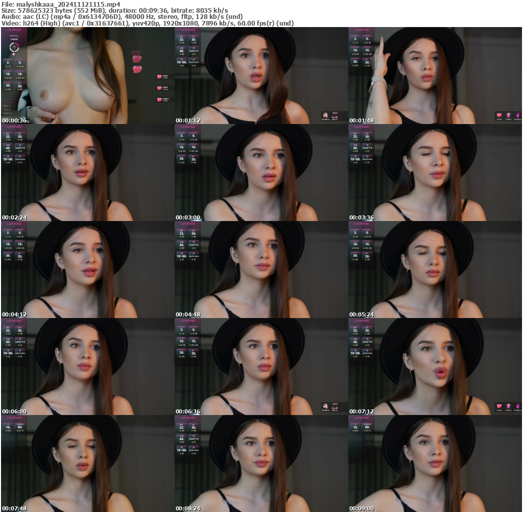 Preview thumb from malyshkaaa on 2024-11-12 @ bongacams