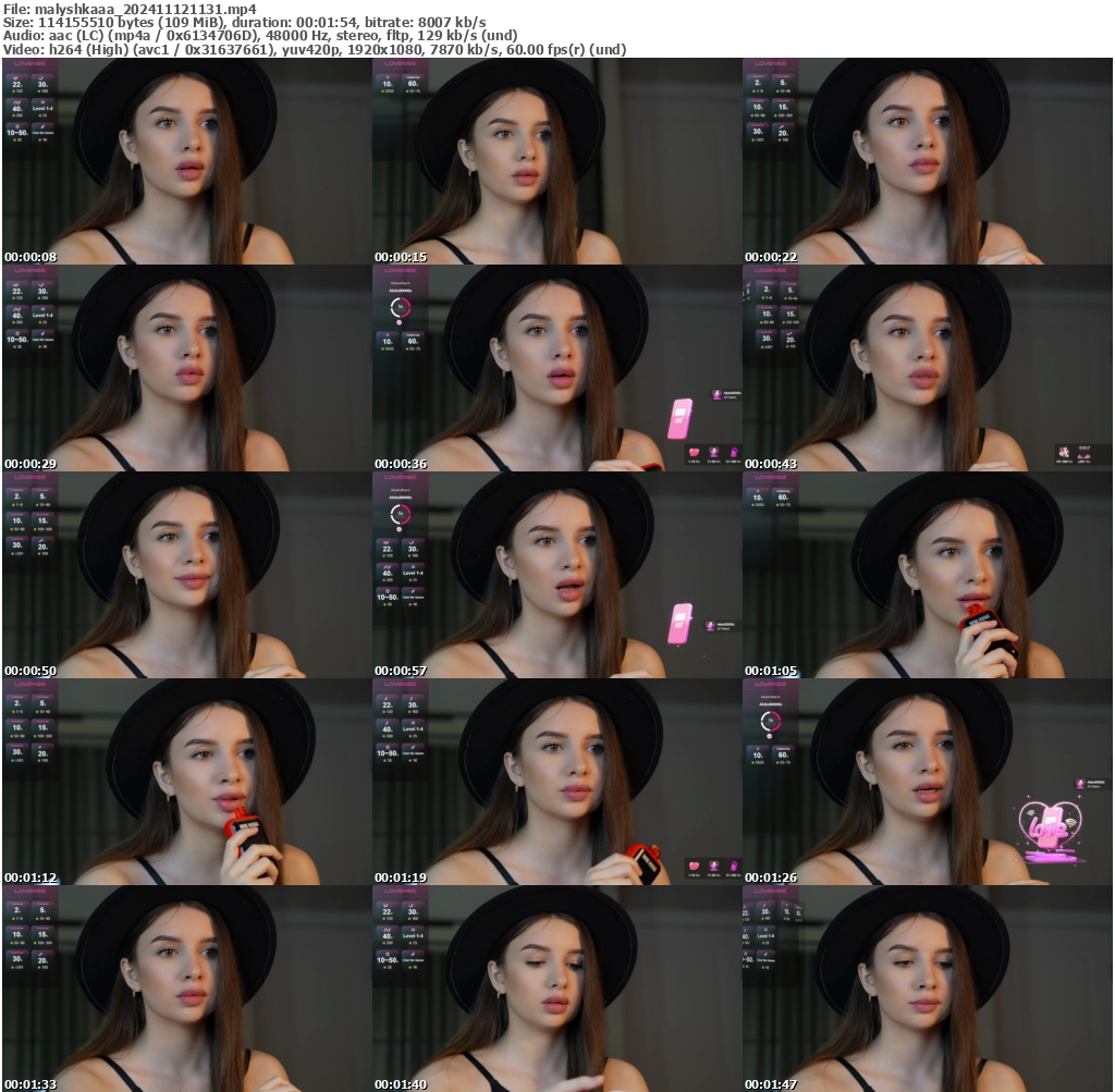 Preview thumb from malyshkaaa on 2024-11-12 @ bongacams