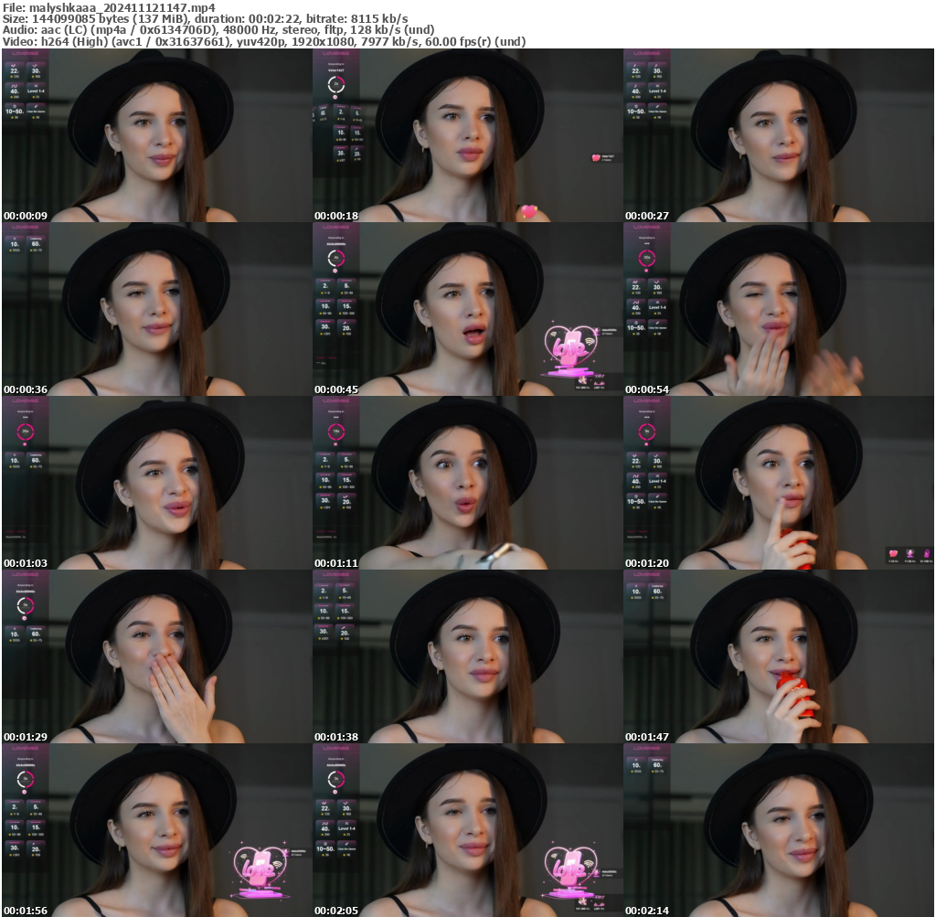 Preview thumb from malyshkaaa on 2024-11-12 @ bongacams