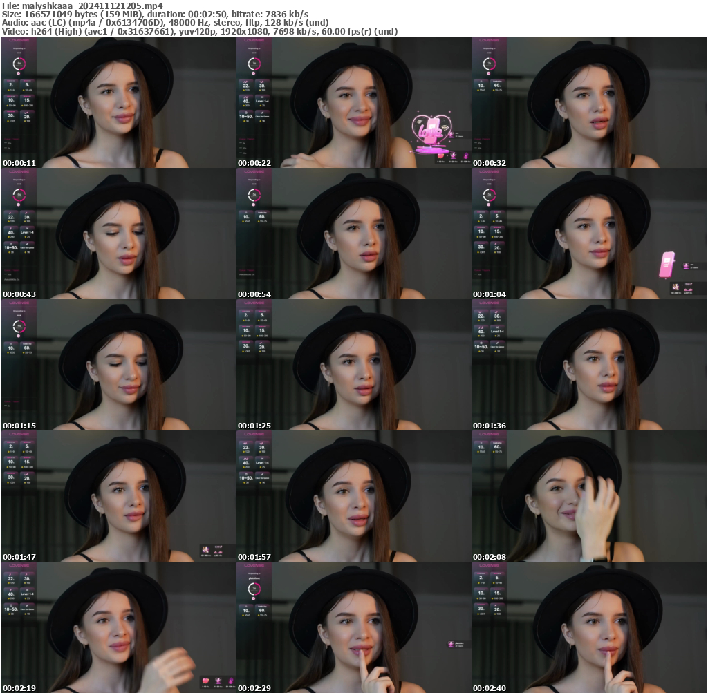 Preview thumb from malyshkaaa on 2024-11-12 @ bongacams