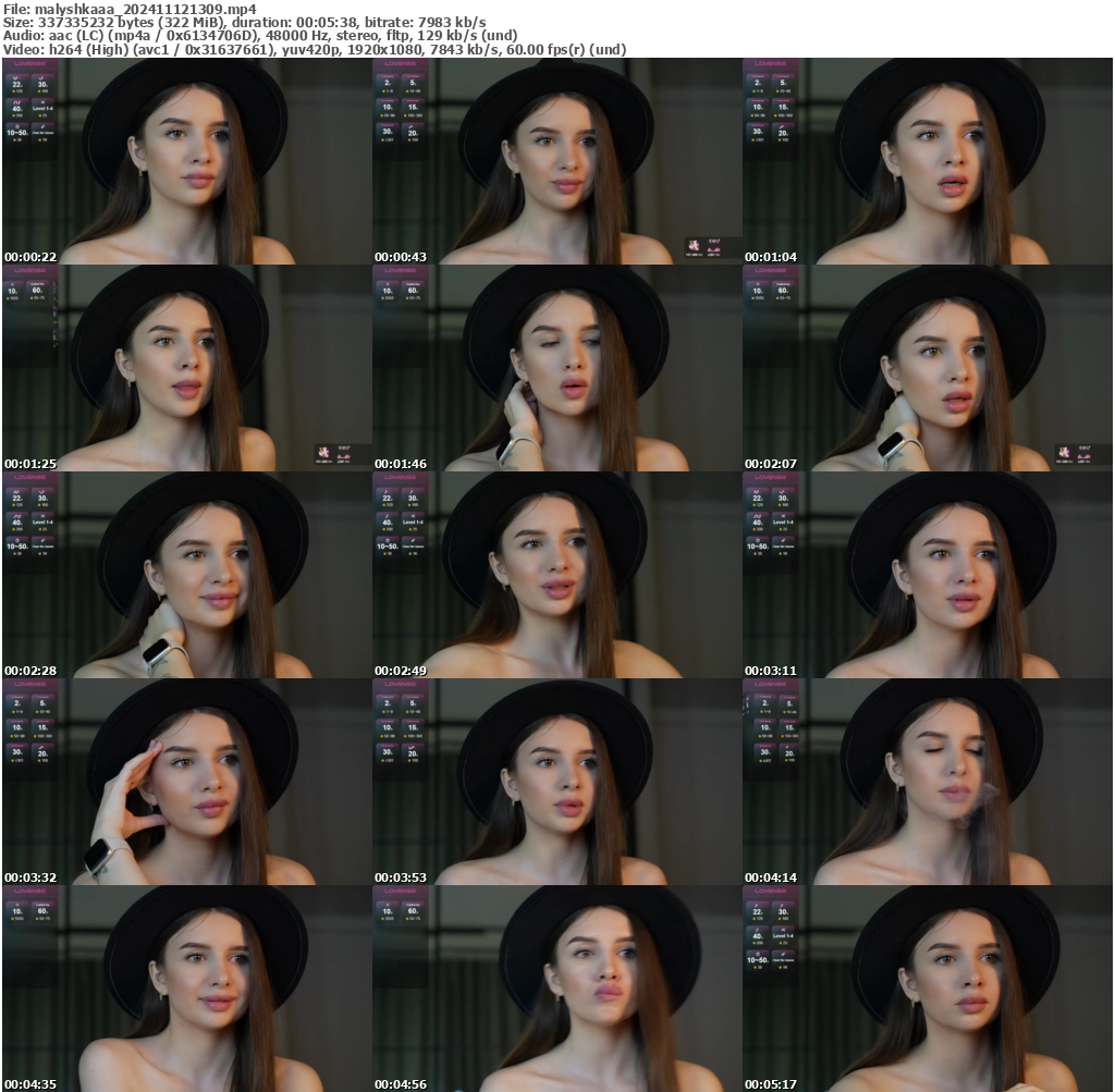 Preview thumb from malyshkaaa on 2024-11-12 @ bongacams