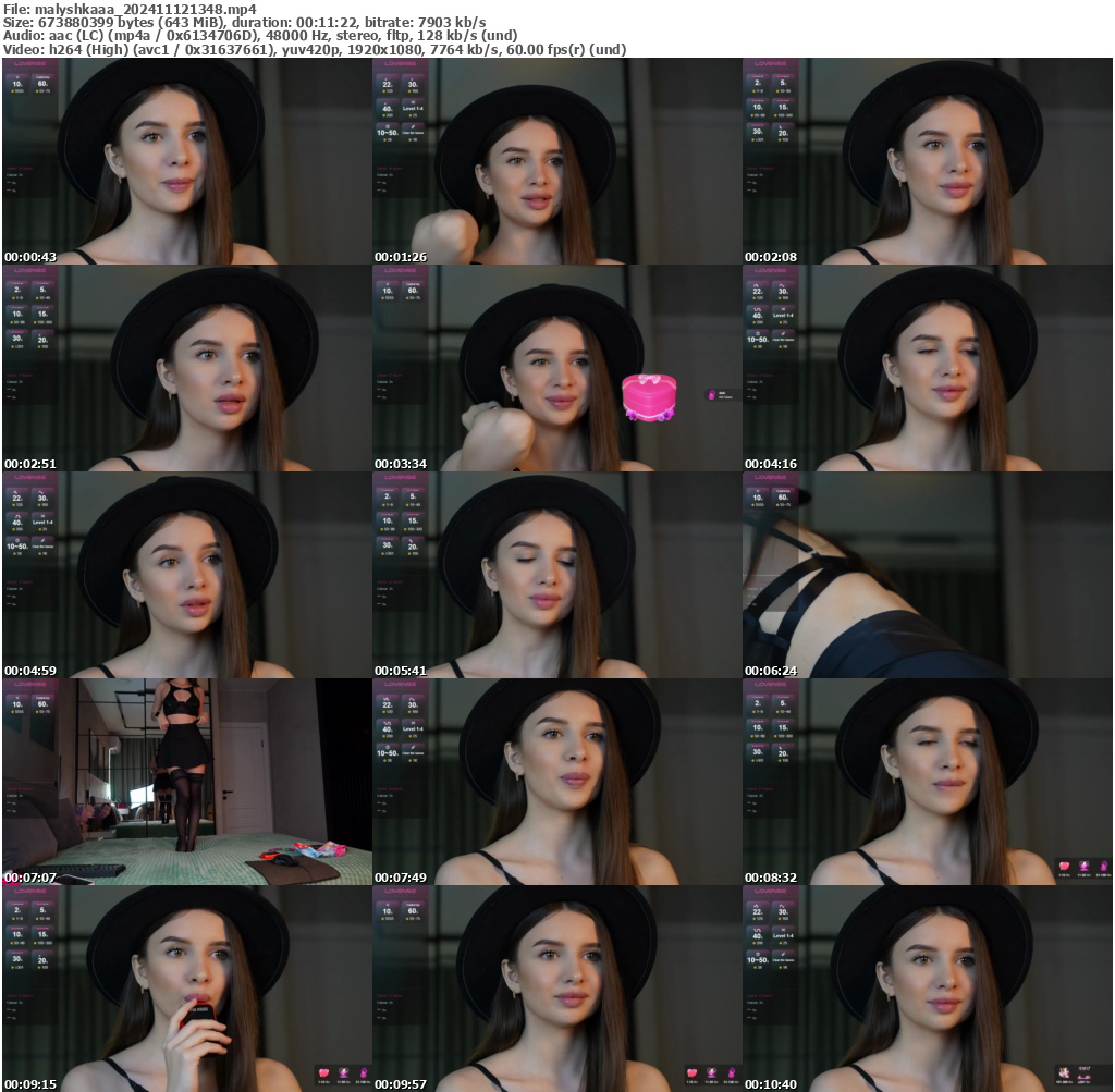 Preview thumb from malyshkaaa on 2024-11-12 @ bongacams