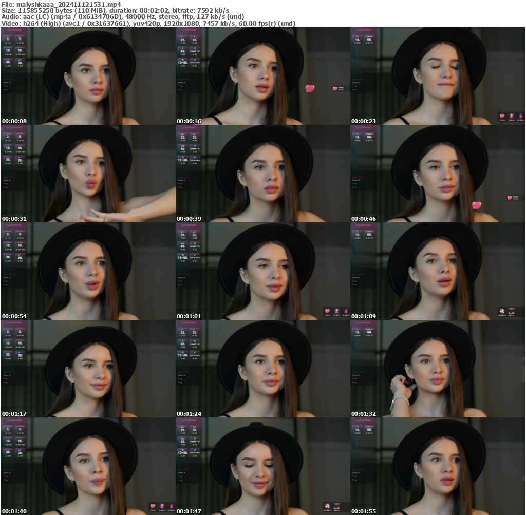 Preview thumb from malyshkaaa on 2024-11-12 @ bongacams