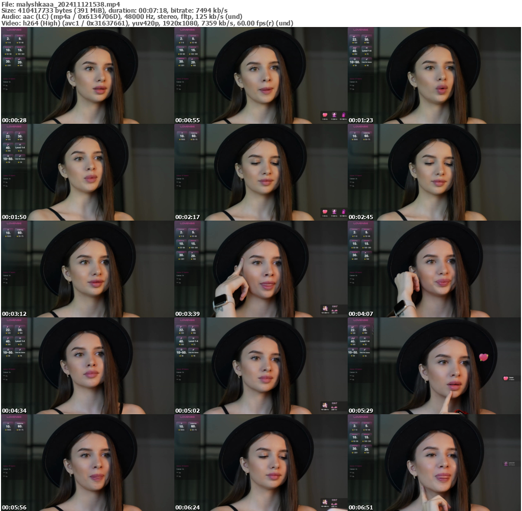 Preview thumb from malyshkaaa on 2024-11-12 @ bongacams