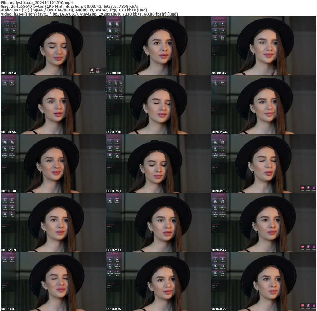 Preview thumb from malyshkaaa on 2024-11-12 @ bongacams