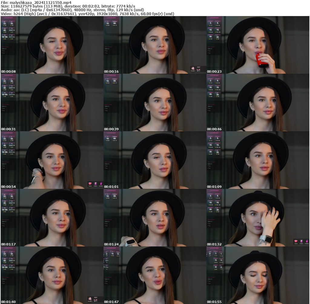 Preview thumb from malyshkaaa on 2024-11-12 @ bongacams