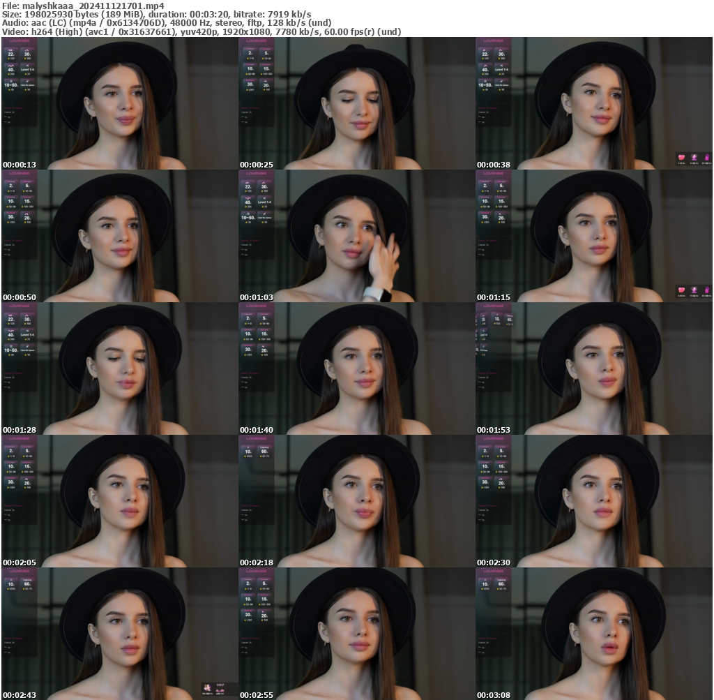 Preview thumb from malyshkaaa on 2024-11-12 @ bongacams