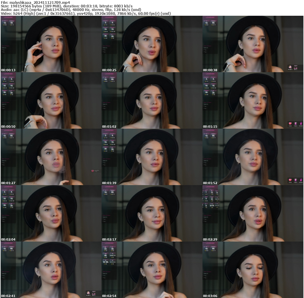 Preview thumb from malyshkaaa on 2024-11-12 @ bongacams