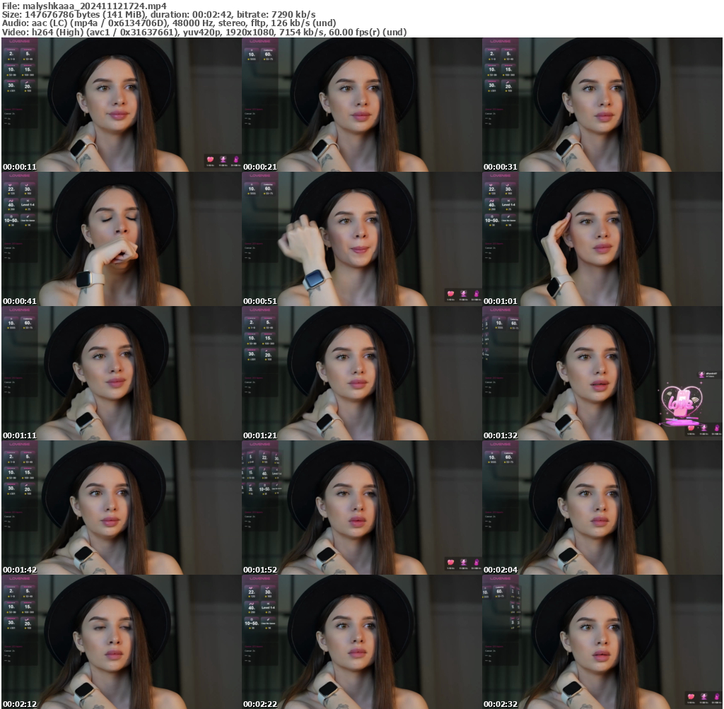 Preview thumb from malyshkaaa on 2024-11-12 @ bongacams