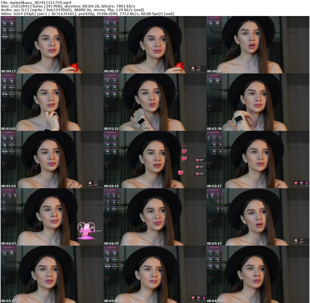 Preview thumb from malyshkaaa on 2024-11-12 @ bongacams