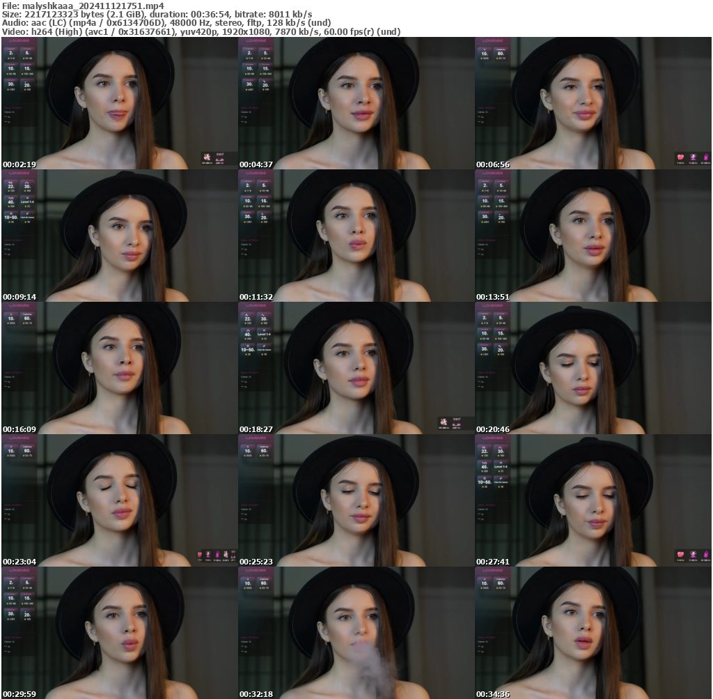 Preview thumb from malyshkaaa on 2024-11-12 @ bongacams