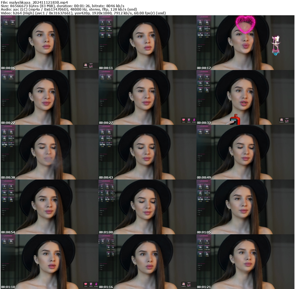 Preview thumb from malyshkaaa on 2024-11-12 @ bongacams