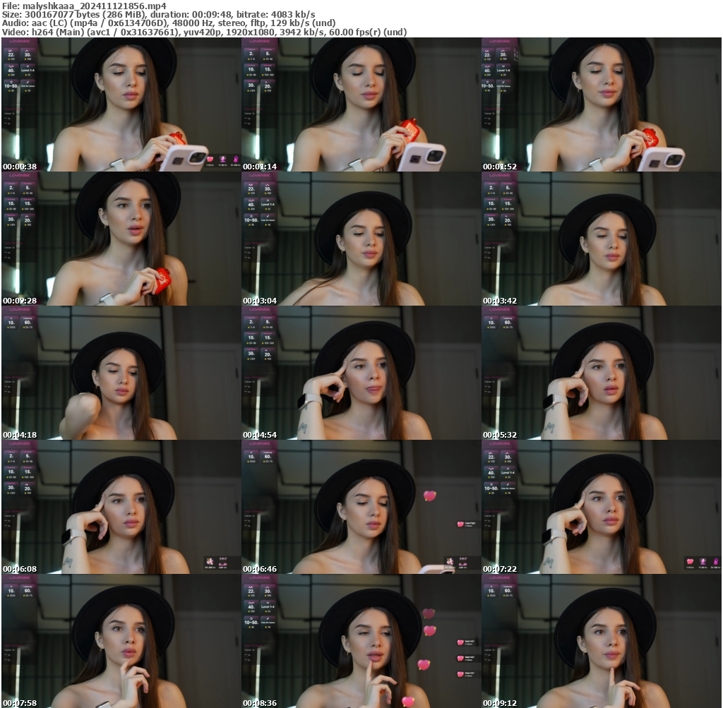 Preview thumb from malyshkaaa on 2024-11-12 @ bongacams