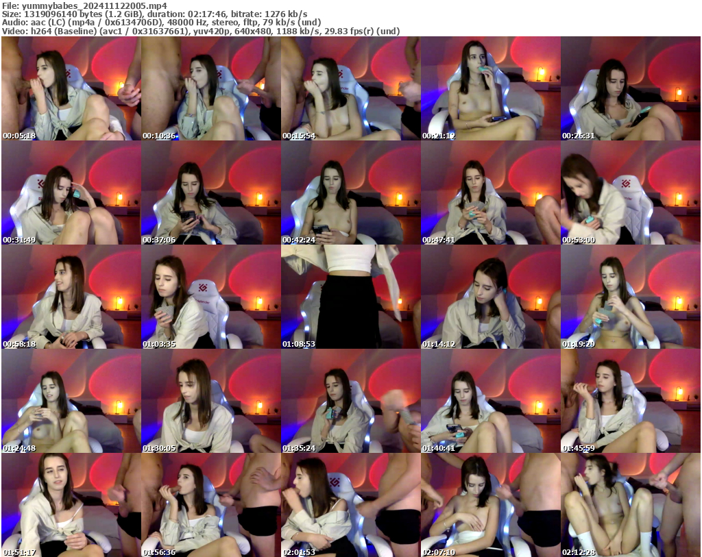 Preview thumb from yummybabes on 2024-11-12 @ bongacams