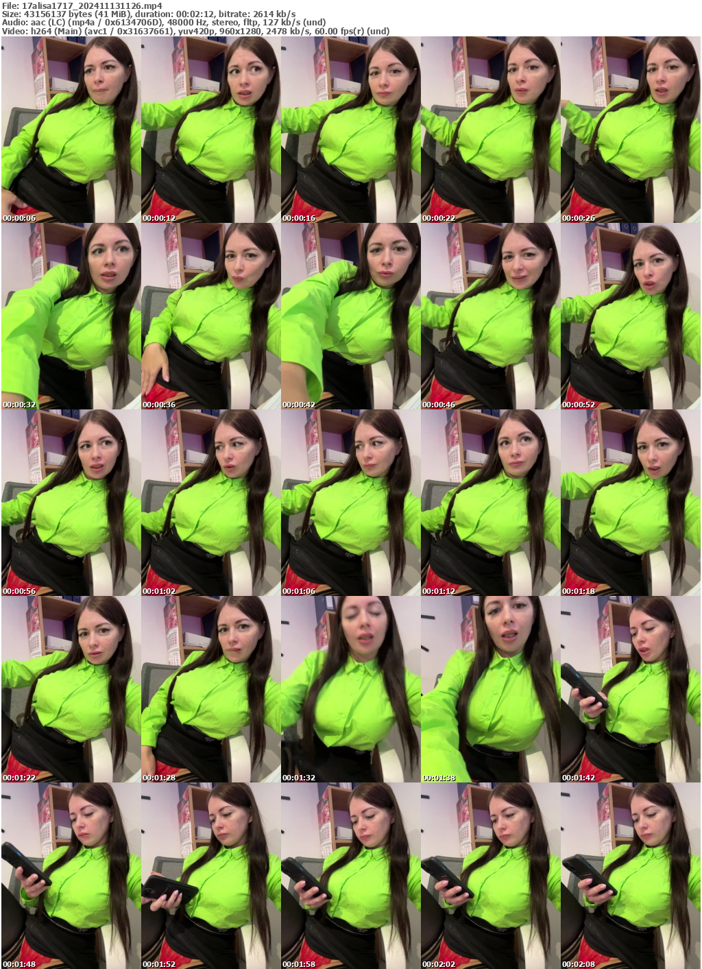 Preview thumb from 17alisa1717 on 2024-11-13 @ bongacams