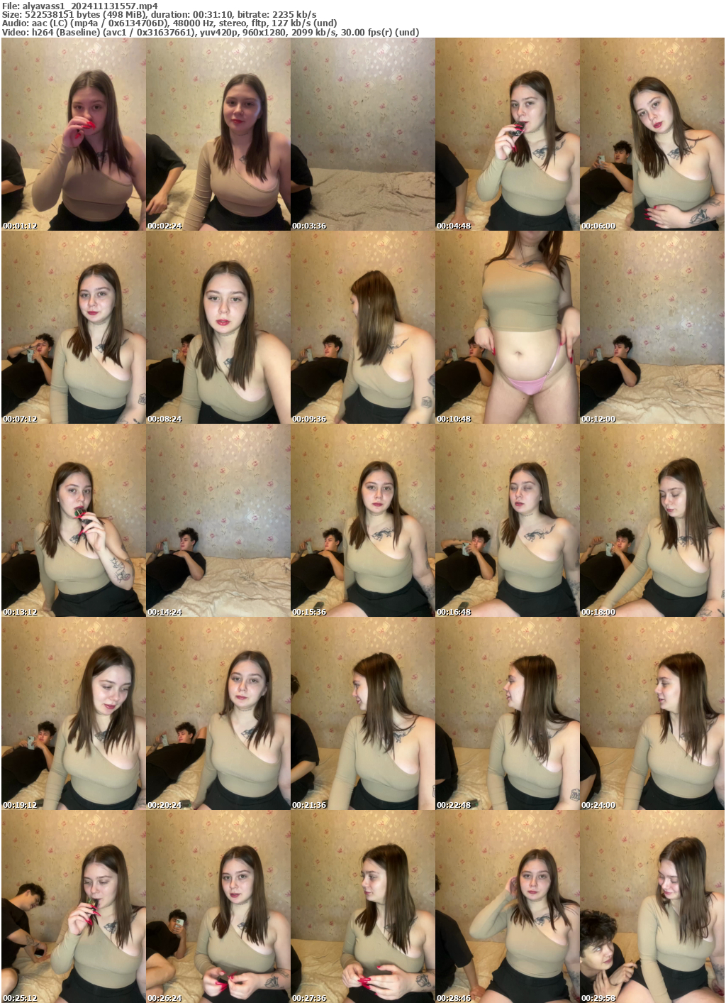 Preview thumb from alyavass1 on 2024-11-13 @ bongacams