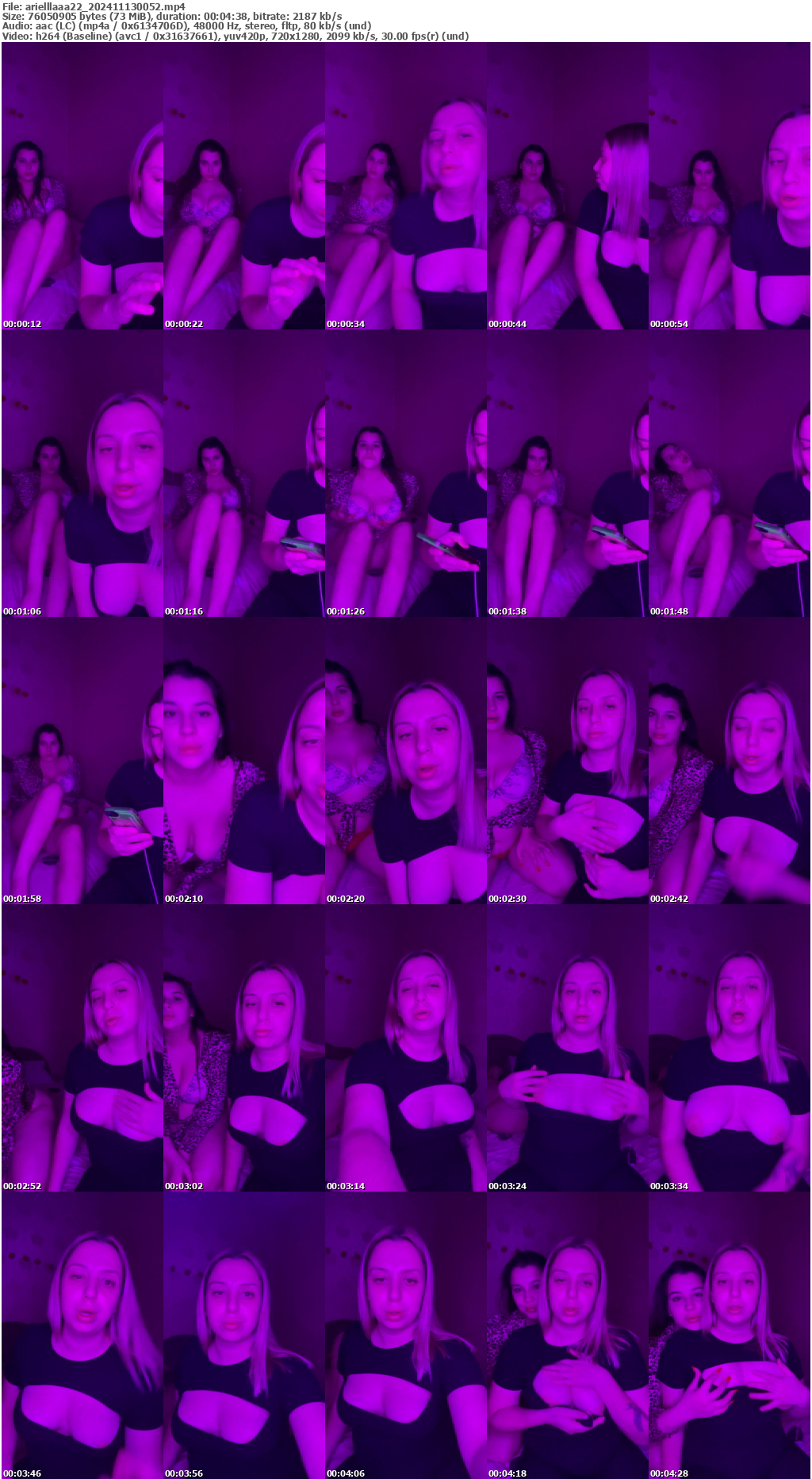 Preview thumb from arielllaaa22 on 2024-11-13 @ bongacams