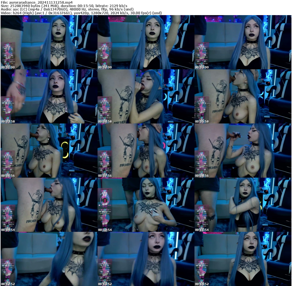 Preview thumb from auroraradiance on 2024-11-13 @ bongacams