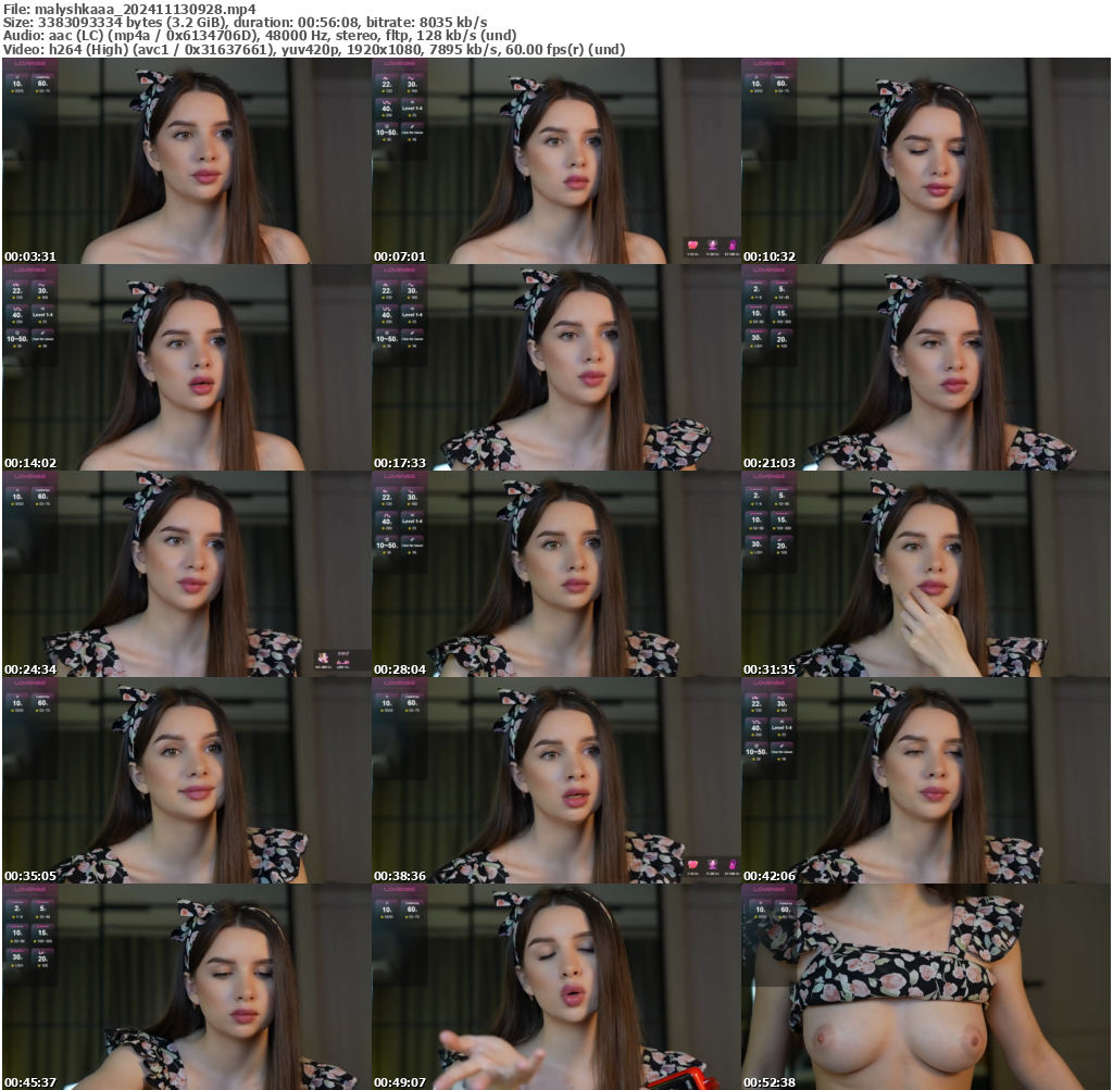 Preview thumb from malyshkaaa on 2024-11-13 @ bongacams